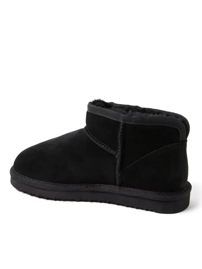Fireside от Women's Riverland Натуральные овчинные микро-ботильоны Dearfoams — изображение 3 из 5, черный