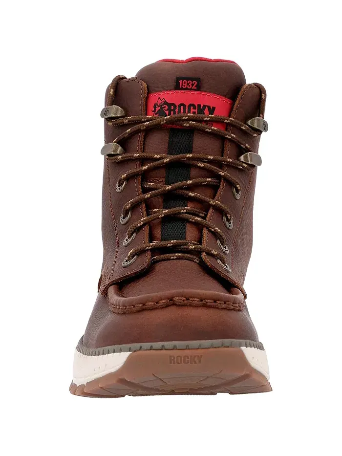 Мужские рабочие ботинки Rebound Wedge с водонепроницаемым композитным мыском Rocky — изображение 5 из 7, коричневый