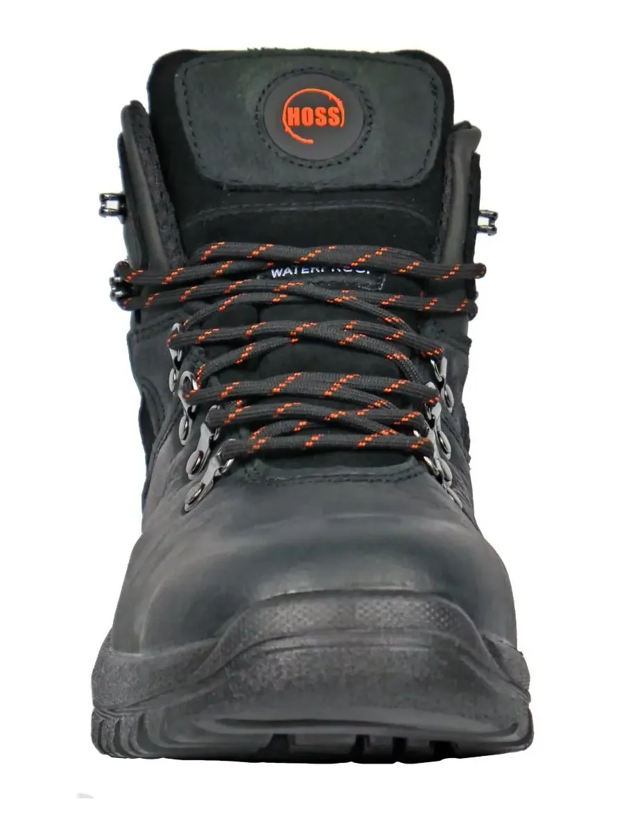 Мужские рабочие ботинки HOSS Adam Steel Toe высотой 6 дюймов Hoss Boot Company — изображение 4 из 6, черный