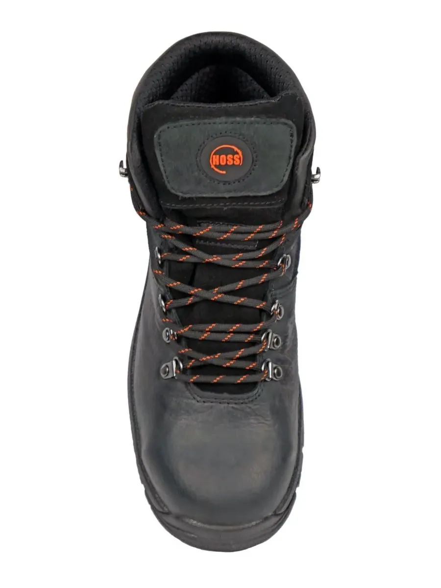 Мужские рабочие ботинки HOSS Adam Steel Toe высотой 6 дюймов Hoss Boot Company — изображение 5 из 6, черный