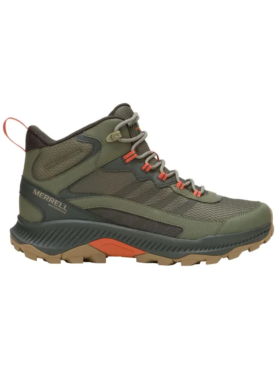 Мужские походные ботинки Speed Strike 2 с закругленным носком Merrell — изображение 2 из 4, оливковый