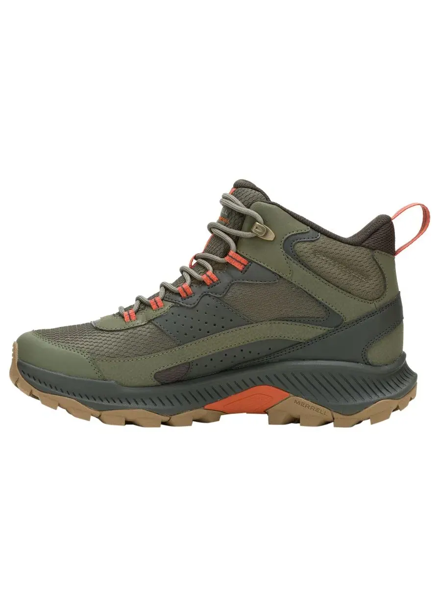 Мужские походные ботинки Speed Strike 2 с закругленным носком Merrell — изображение 4 из 4, оливковый