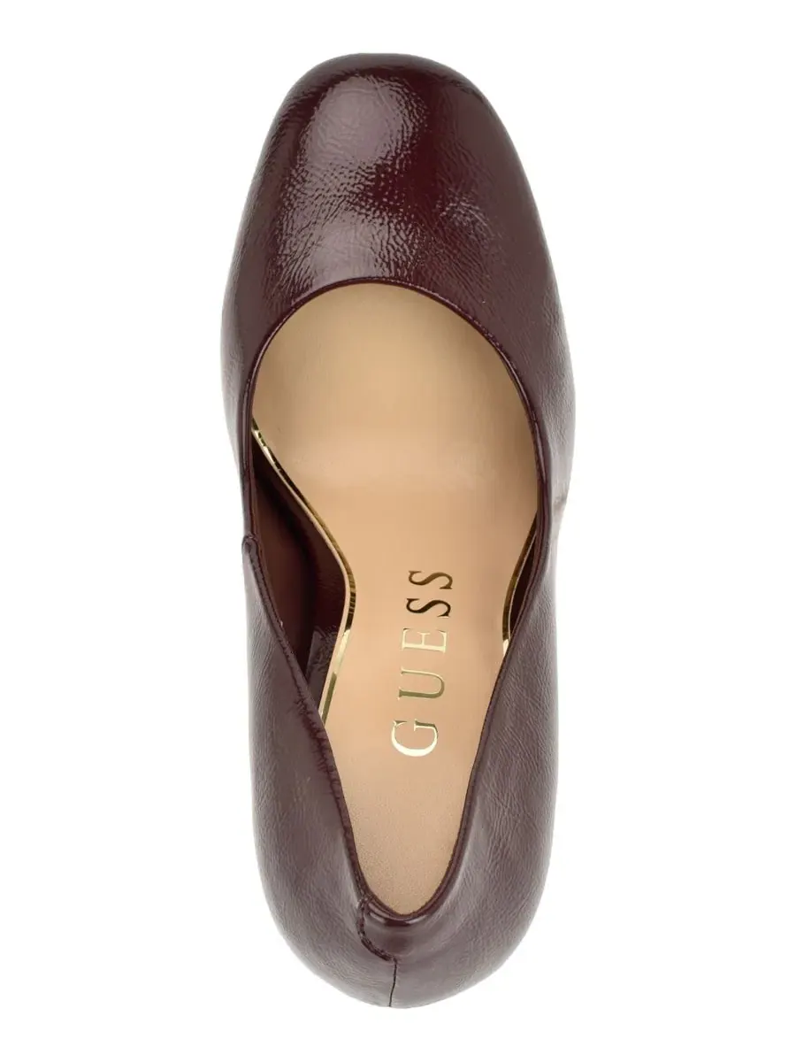Туфли-лодочки Dalarie Tall Block Heel Platform Pumps GUESS — изображение 4 из 5, темный красный