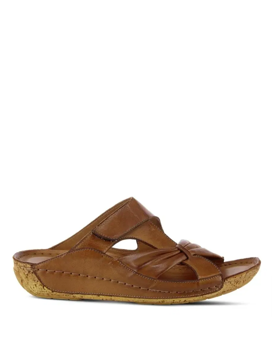 Сандалии-слайды из натуральной кожи Gretta Spring Step — изображение 2 из 6, коричневый