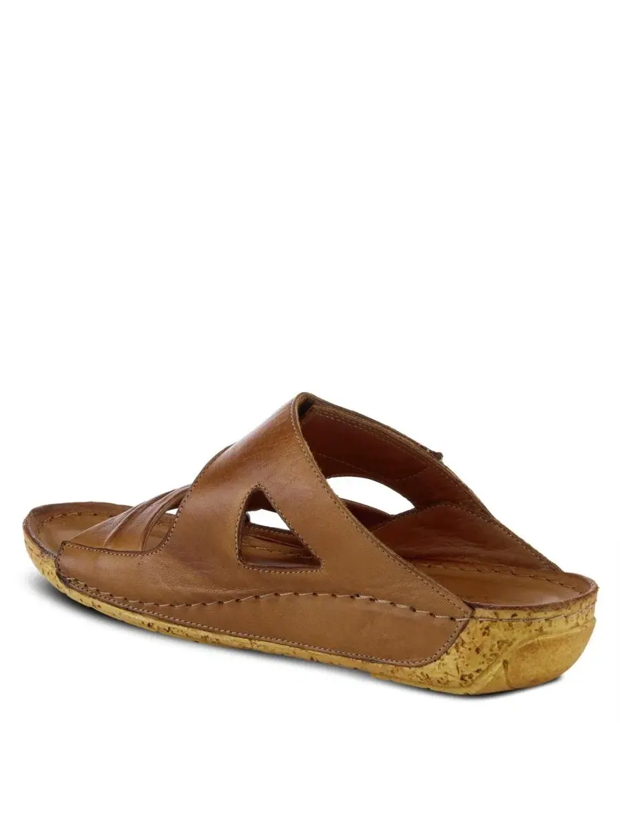 Сандалии-слайды из натуральной кожи Gretta Spring Step — изображение 5 из 6, коричневый
