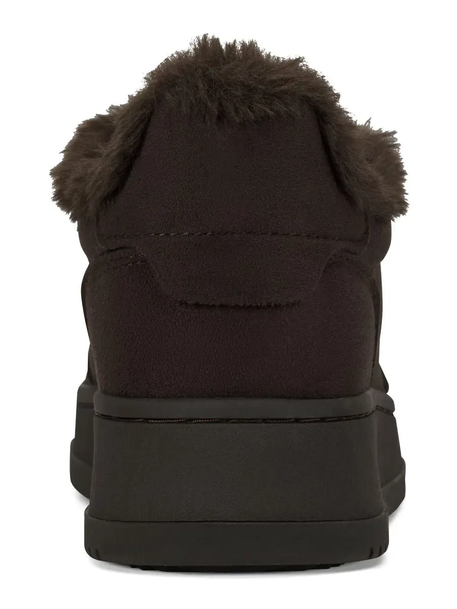 Женские кроссовки на меху с шнуровкой Amanda Fur DKNY — изображение 3 из 5, коричневый