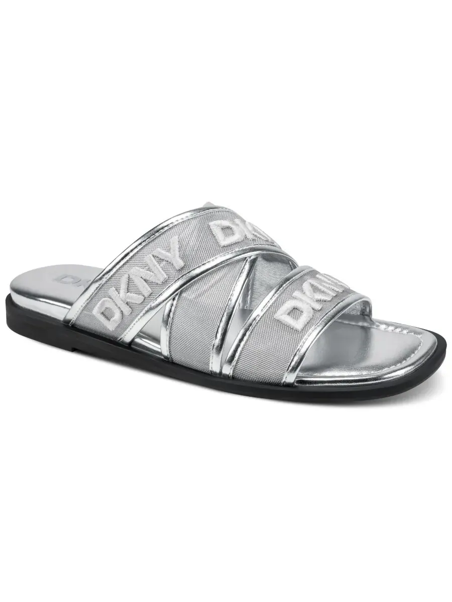 Женские сандалии-слипоны Cerelia DKNY — изображение 1 из 5, серебряный