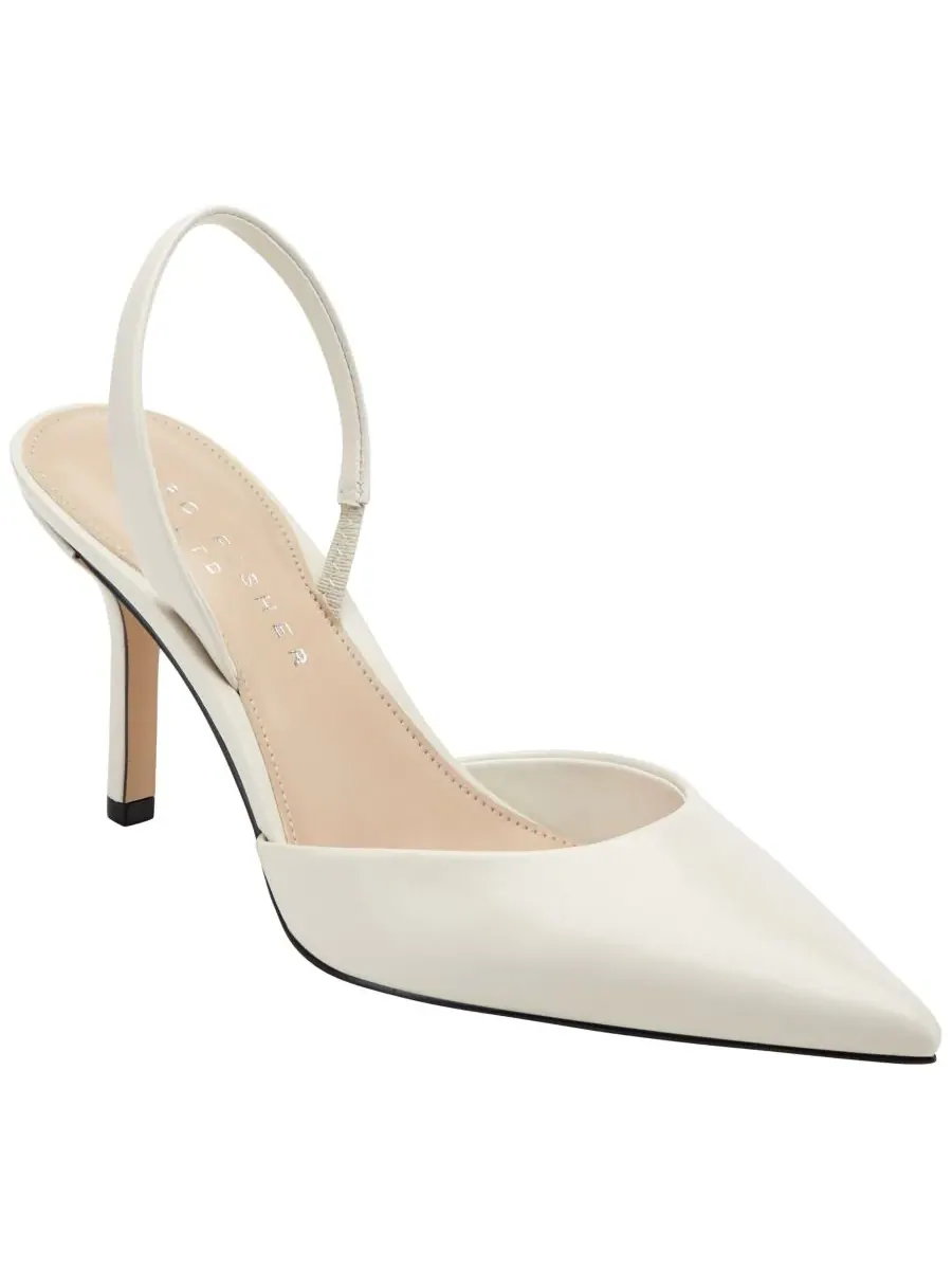 Женские кожаные туфли-лодочки на шпильке Noland с открытой пяткой Marc Fisher LTD