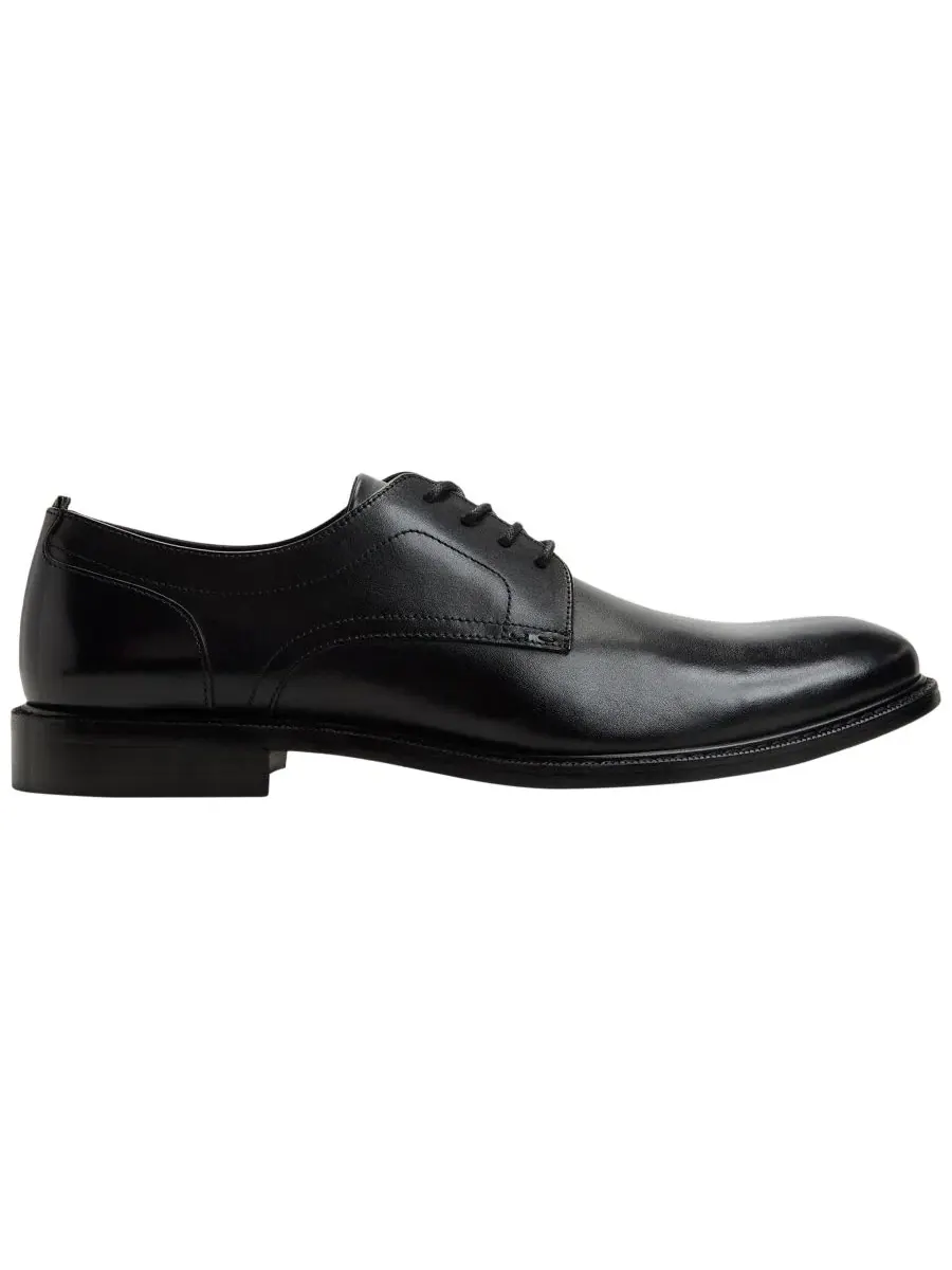 Мужские туфли Marquis с закругленным носком Brooks Brothers — изображение 2 из 5, черный