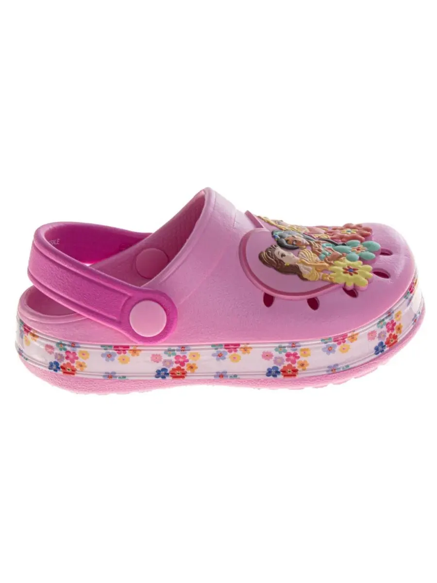 Детские сабо-клоги с принтом Disney Princess, модель Toddler Princess Girls Shoes Disney, 5-12 — изображение 2 из 3