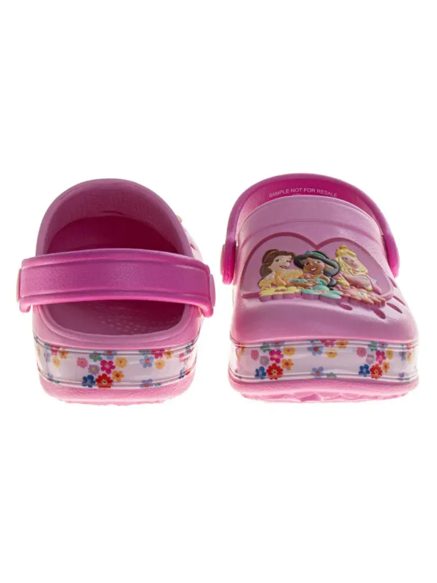 Детские сабо-клоги с принтом Disney Princess, модель Toddler Princess Girls Shoes Disney, 5-12 — изображение 3 из 3