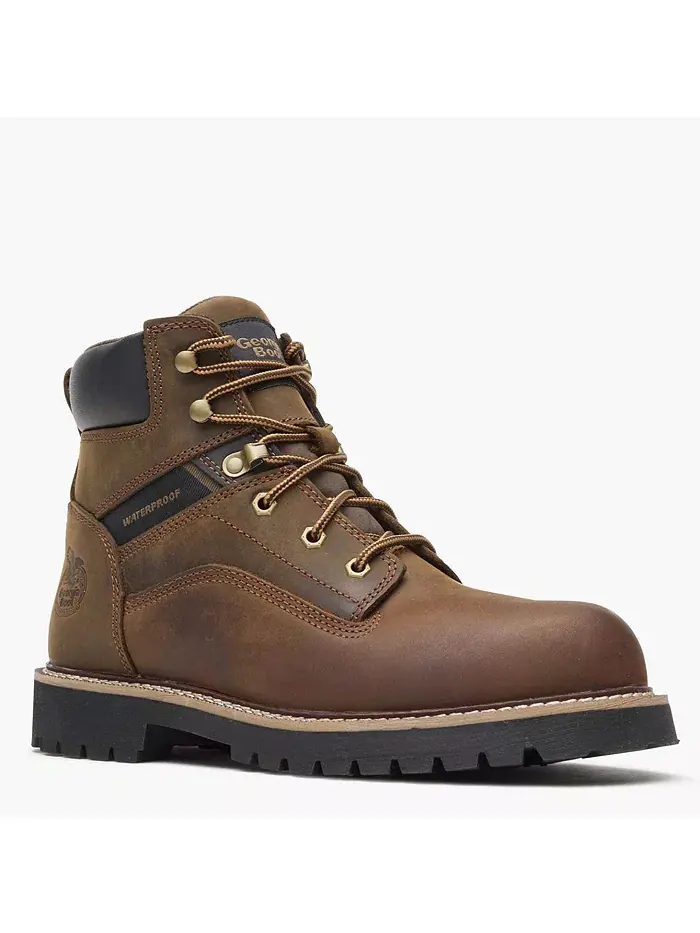 Мужские рабочие ботинки Core 37 Steel Toe Waterproof Georgia Boot — изображение 1 из 7, коричневый