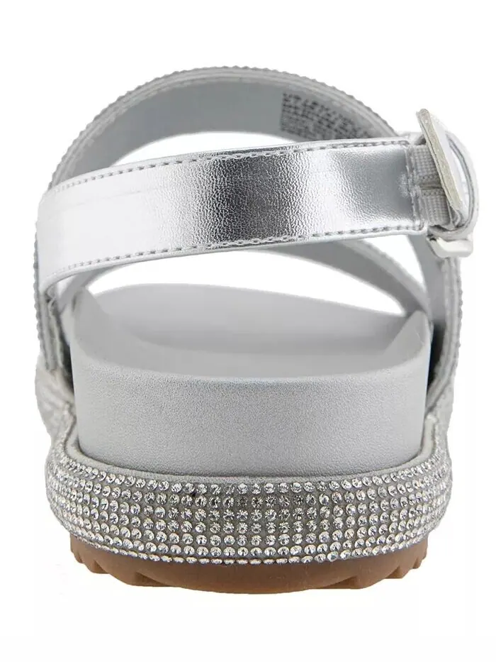 Женские босоножки Darleen Slingback Kenneth Cole Reaction — изображение 3 из 8, серебряный