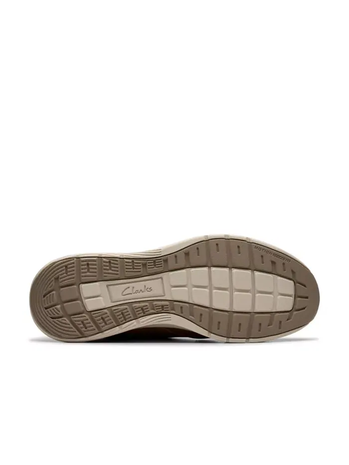 Кроссовки мужские Clarks Motion Trek EZ, кожаные — изображение 5 из 13, темный бежевый