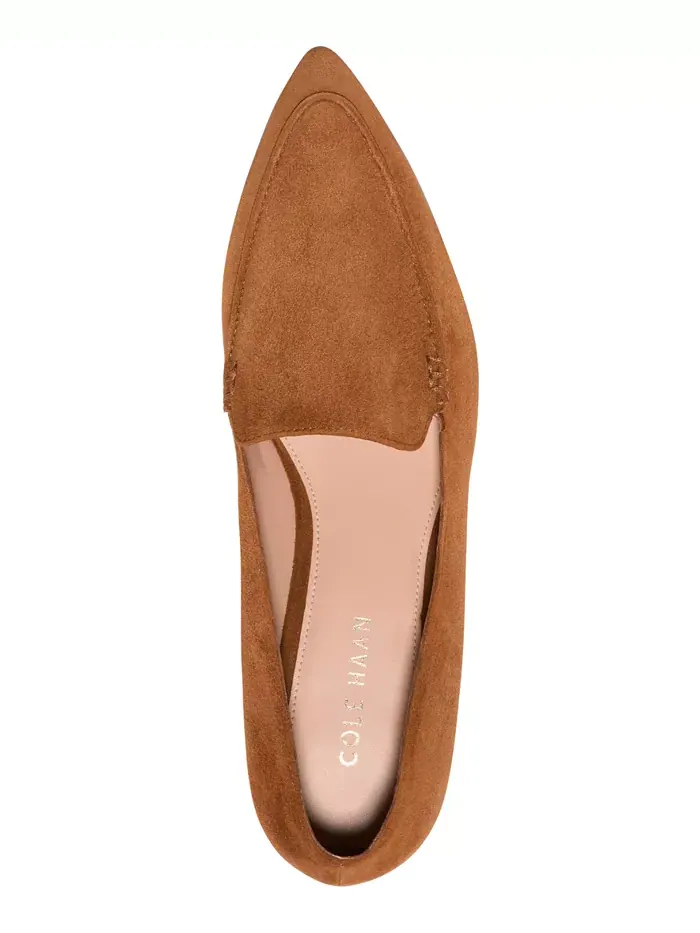 Женские туфли Valantina с острым носком и блочным каблуком Cole Haan — изображение 4 из 5, табак