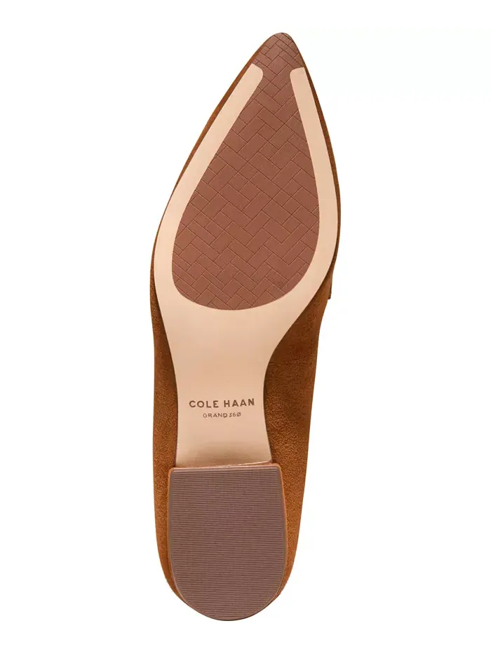 Женские туфли Valantina с острым носком и блочным каблуком Cole Haan — изображение 5 из 5, табак
