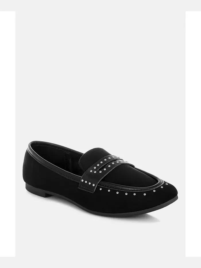 Лоферы Lumina Penny Strap с шипами London Rag — изображение 1 из 3, черный