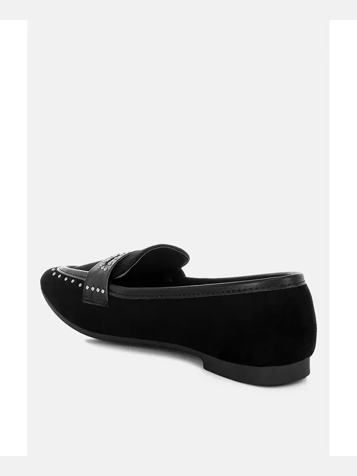 Лоферы Lumina Penny Strap с шипами London Rag — изображение 3 из 3, черный