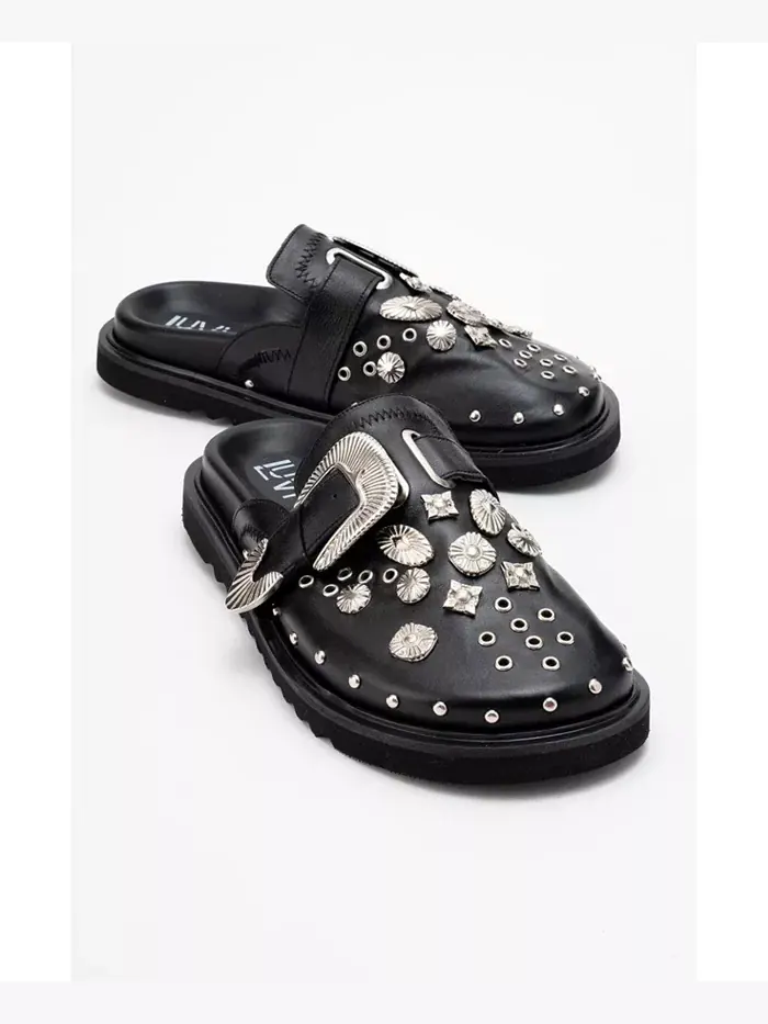 Сандалии Maril из кожи с пряжкой (женские) Forever & Always Shoes