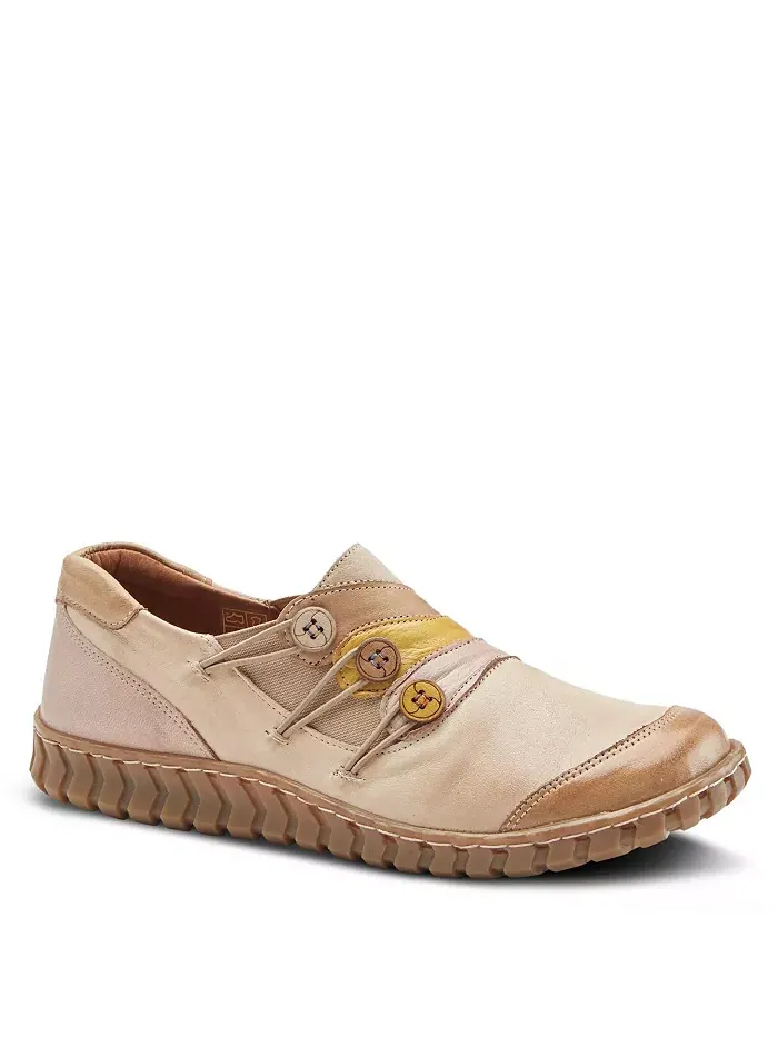 Туфли Neeta Colorblock Leather Slip-On со съемной стелькой и гибкой комфортной подошвой Spring Step