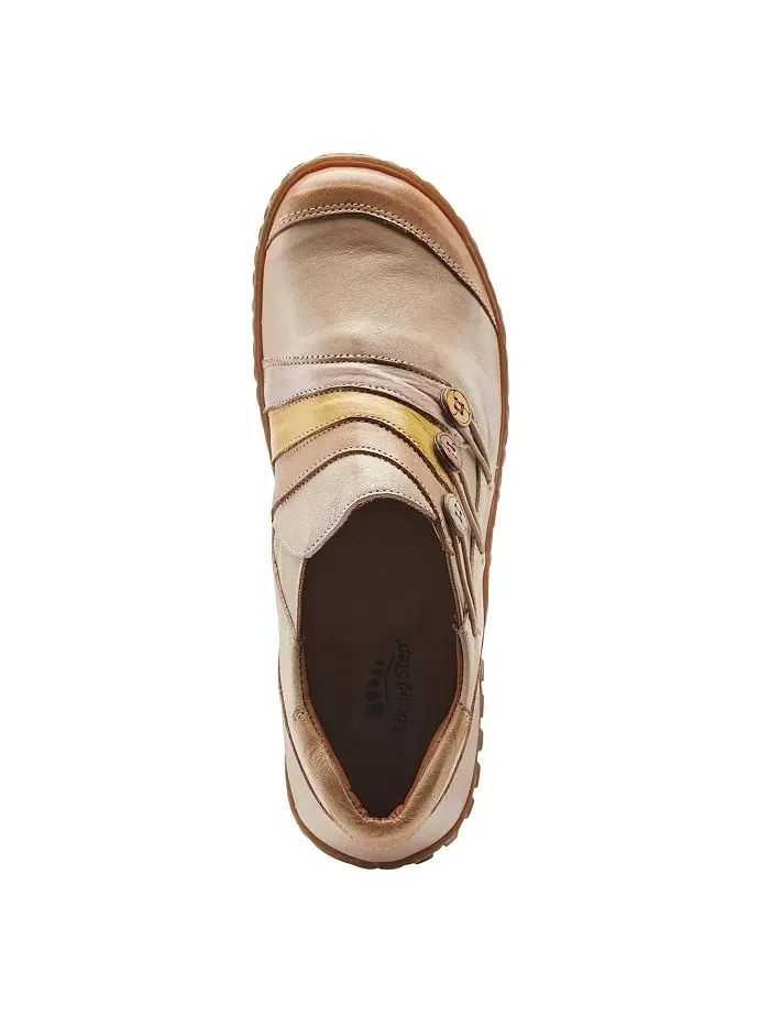 Туфли Neeta Colorblock Leather Slip-On со съемной стелькой и гибкой комфортной подошвой Spring Step — изображение 3 из 6