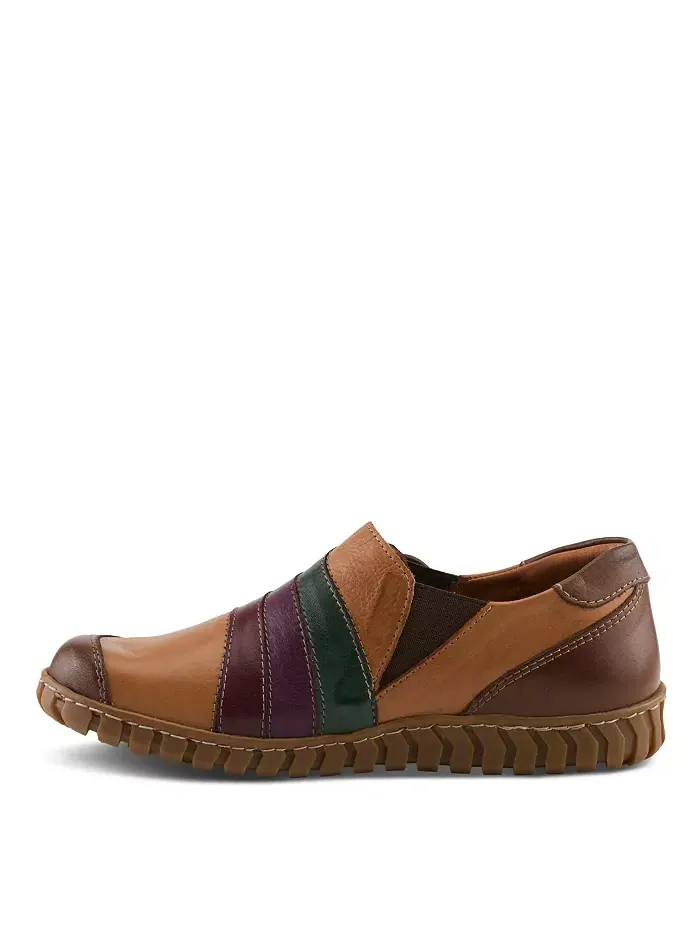 Туфли Neeta Colorblock Leather Slip-On со съемной стелькой и гибкой комфортной подошвой Spring Step — изображение 2 из 6