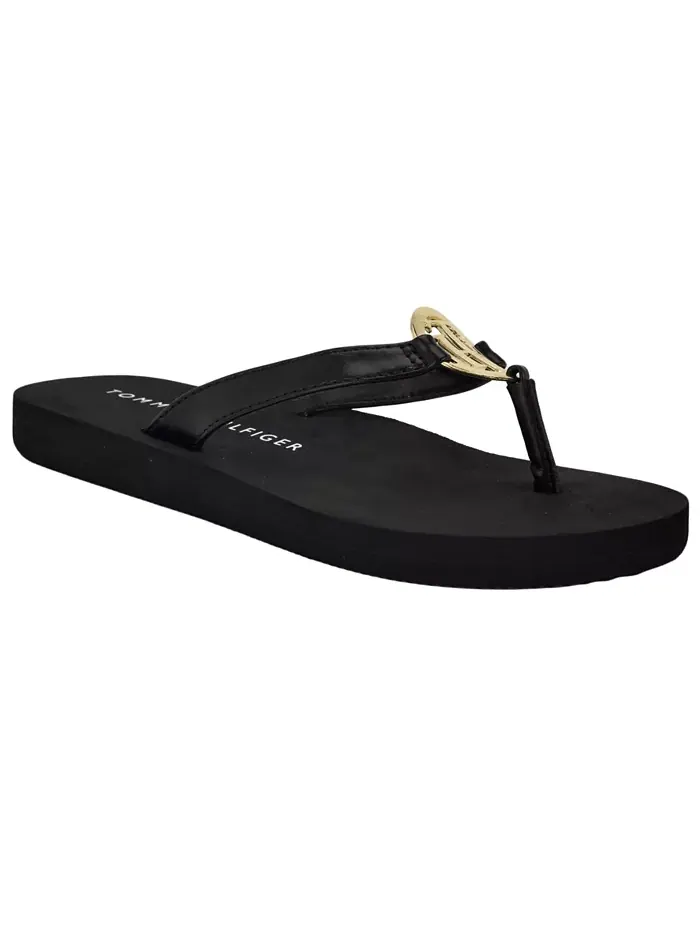 Женские шлепанцы Crelina Logo Flip Flop Tommy Hilfiger — изображение 1 из 5, черный