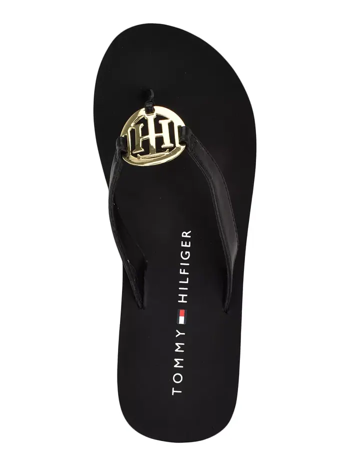 Женские шлепанцы Crelina Logo Flip Flop Tommy Hilfiger — изображение 4 из 5, черный