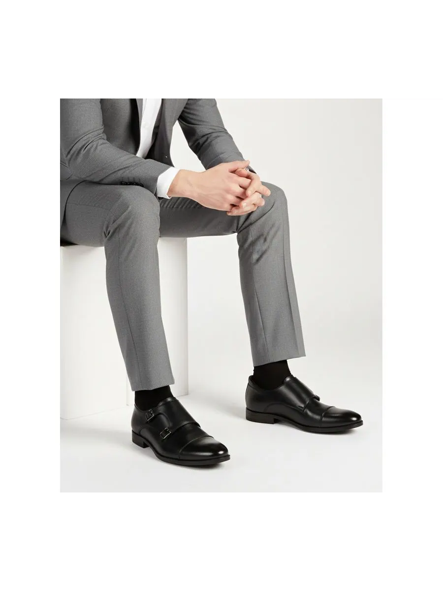Мужские туфли-оксфорды Oliver Street Hands-Free Slip-On Double Monk Dress Oxfords Marc Joseph New — изображение 4 из 7