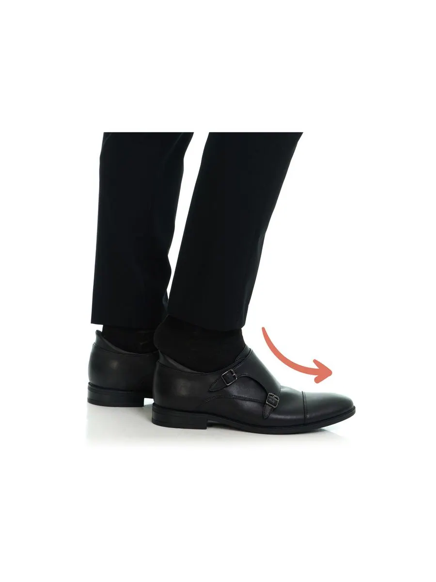 Мужские туфли-оксфорды Oliver Street Hands-Free Slip-On Double Monk Dress Oxfords Marc Joseph New — изображение 7 из 7