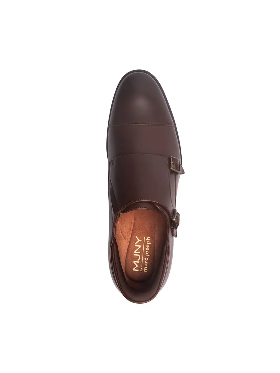 Мужские туфли-оксфорды Oliver Street Hands-Free Slip-On Double Monk Dress Oxfords Marc Joseph New — изображение 5 из 6