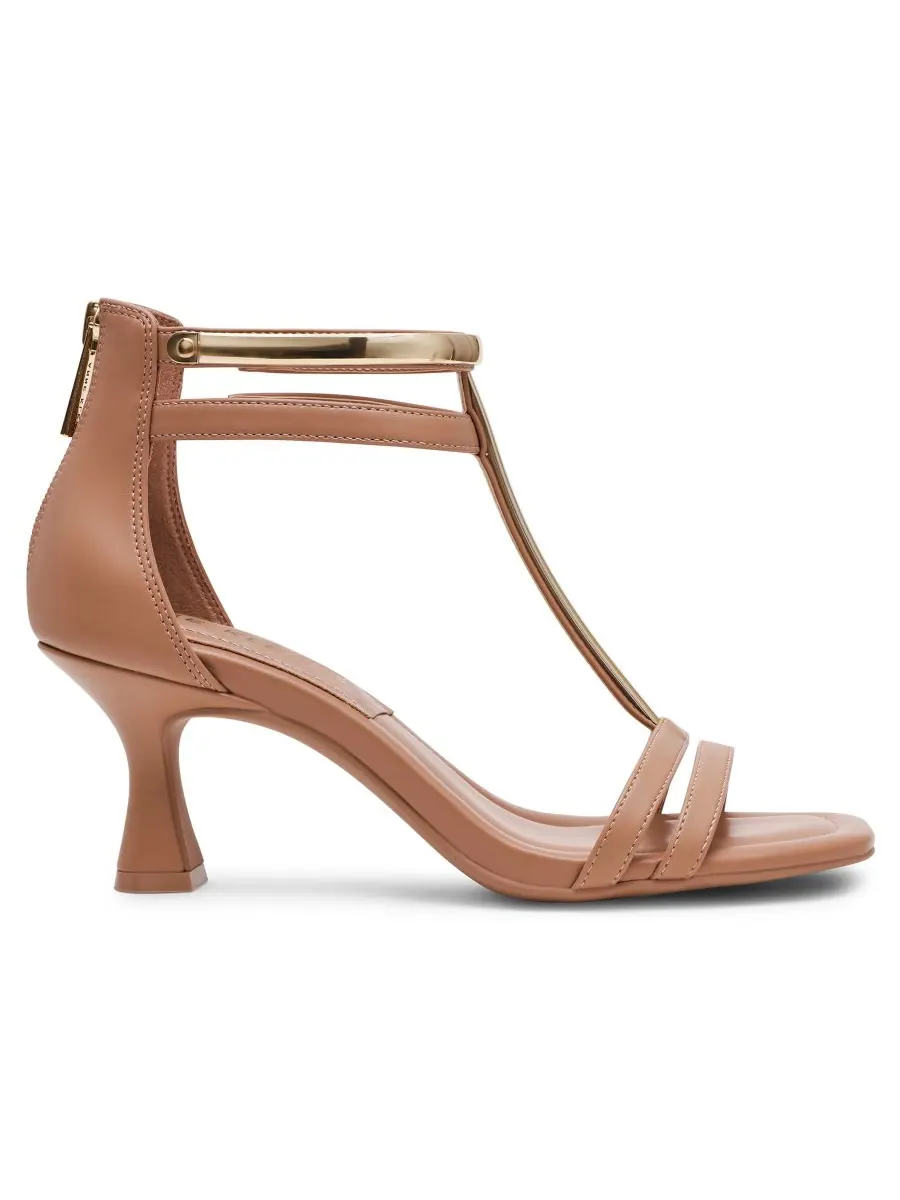 Женские сандалии Juliet с Т-образным ремешком Anne Klein — изображение 2 из 7, бежевый
