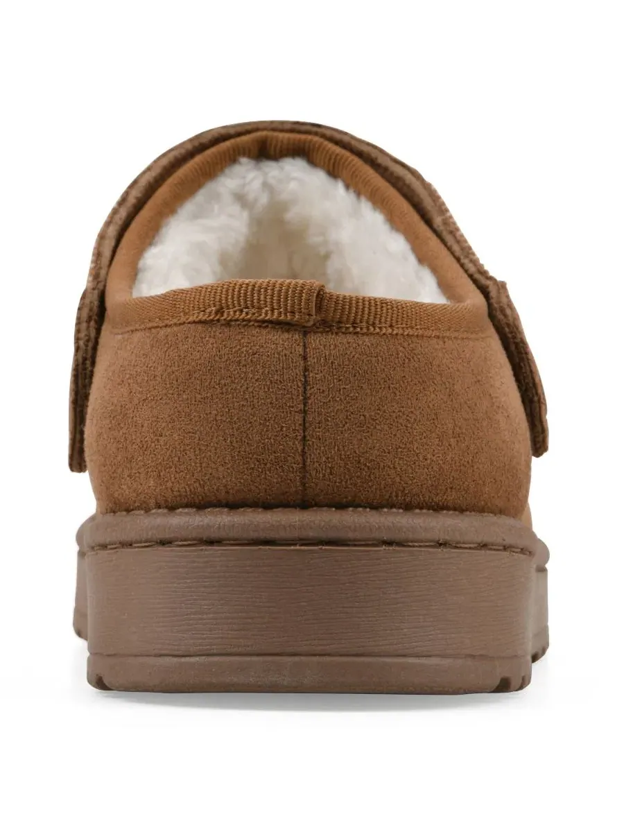 Женские мюли с имитацией меха Incast White Mountain, Chestnut Fabric — изображение 3 из 6