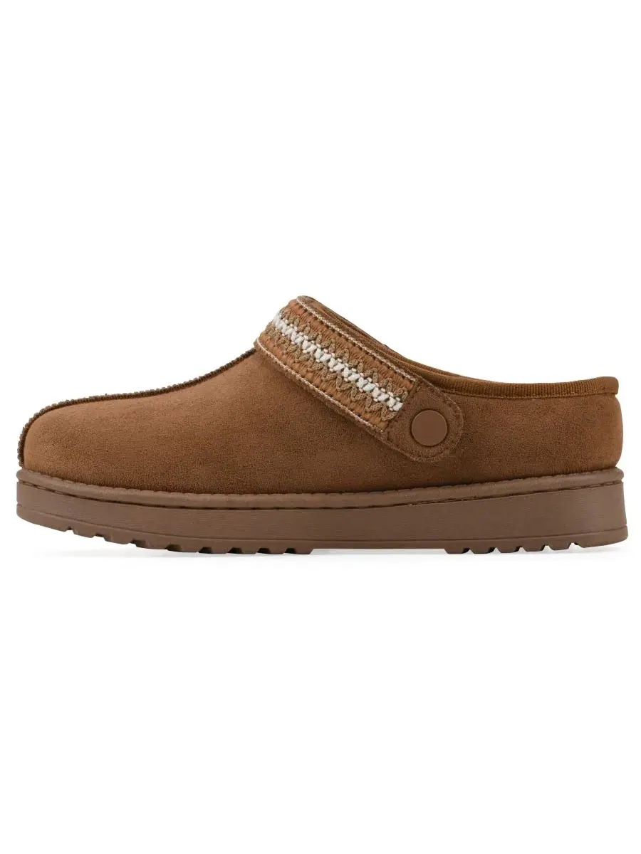 Женские мюли с имитацией меха Incast White Mountain, Chestnut Fabric — изображение 6 из 6