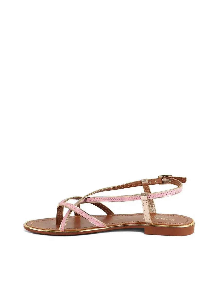 Сандалии Pheobe Strappy Flat Sandals Rag & Co — изображение 5 из 7, розовый