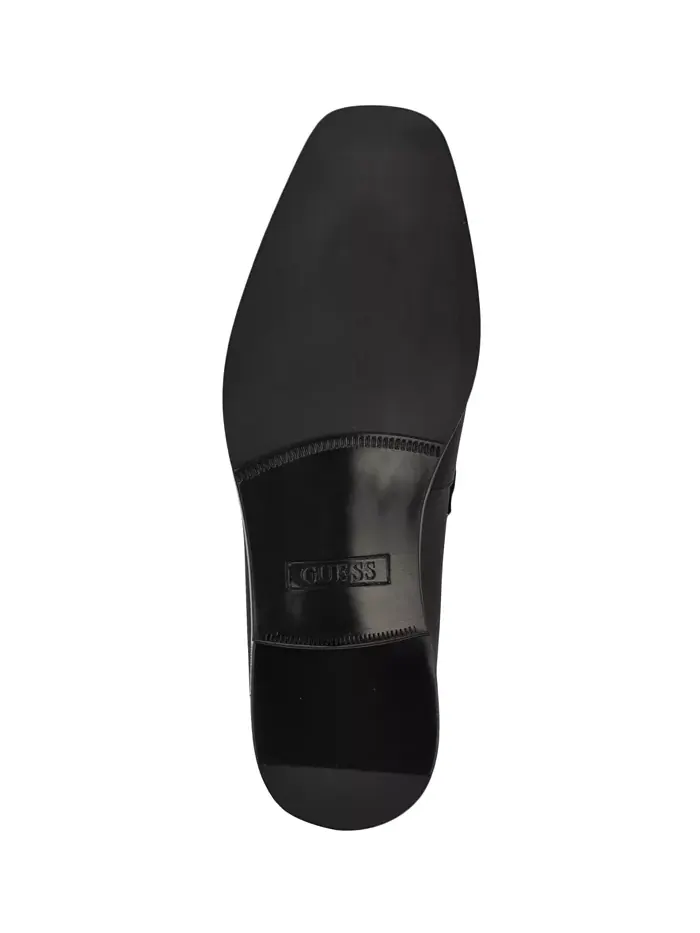 Мужские классические лоферы Hollas Square Toe Slip-On GUESS — изображение 2 из 5, черный