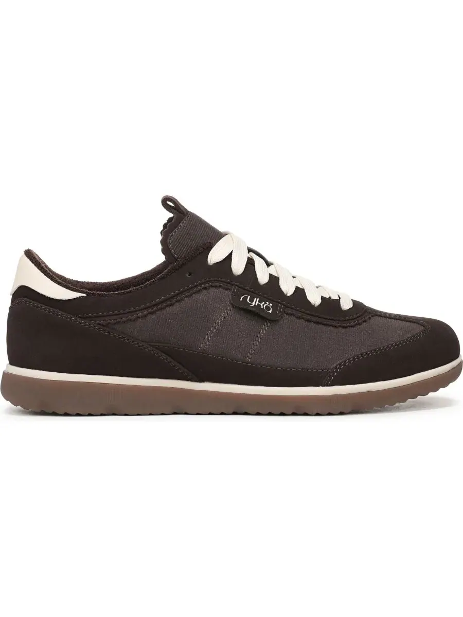 Кроссовки женские с плоской подошвой, модель Effortless Lace Up Court, бренд Ryka — изображение 2 из 6, коричневый