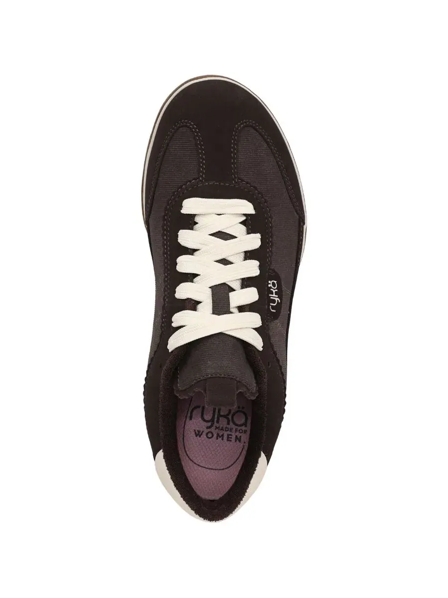 Кроссовки женские с плоской подошвой, модель Effortless Lace Up Court, бренд Ryka — изображение 4 из 6, коричневый