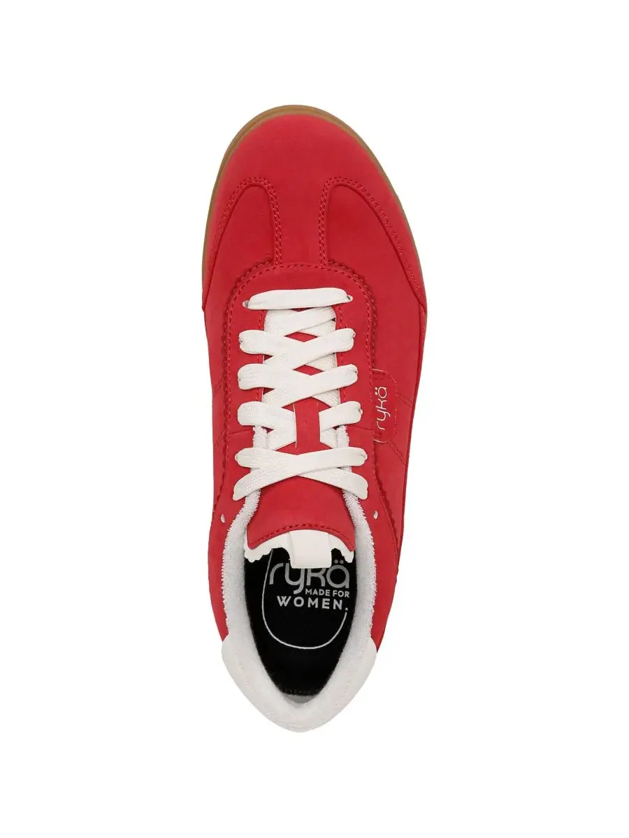 Женские кроссовки с шнуровкой Effortless Lace Up Court Sneakers Ryka — изображение 5 из 6, красный