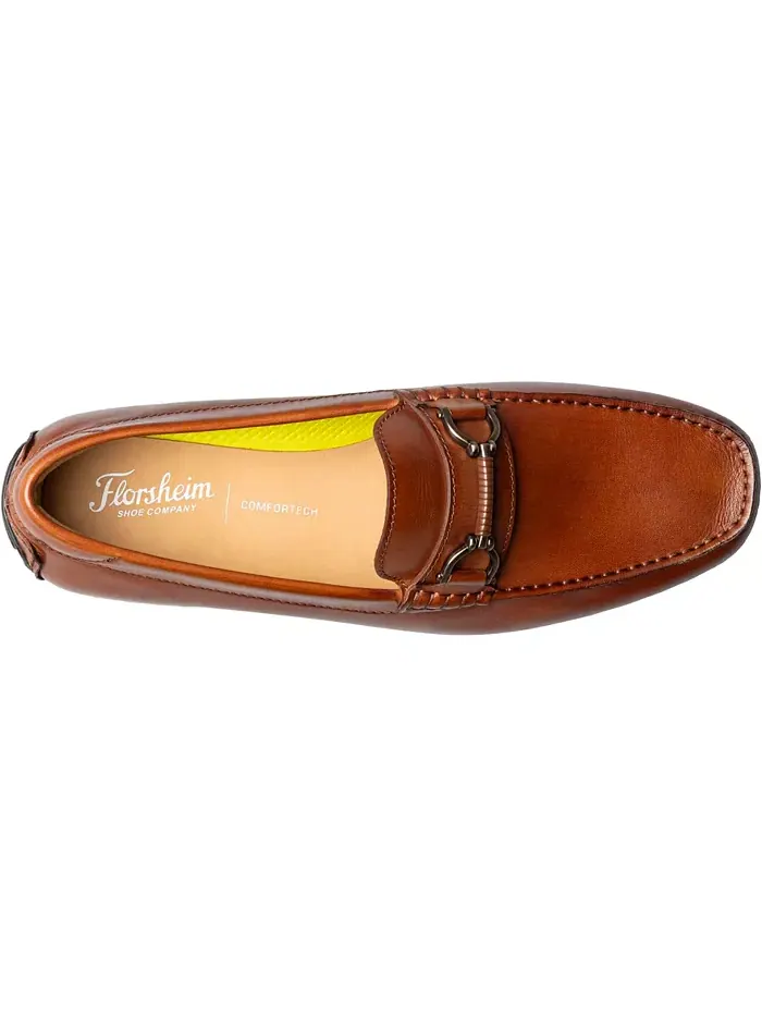 Мужские мокасины Motor Moc Toe Bit Loafer Florsheim — изображение 6 из 8, коричневый