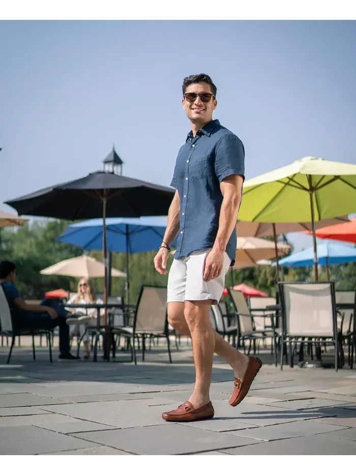Мужские мокасины Motor Moc Toe Bit Loafer Florsheim — изображение 8 из 8, коричневый