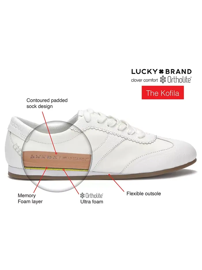 Женские кроссовки Kofila на шнуровке с низким верхом Lucky Brand — изображение 6 из 6, темно-синий