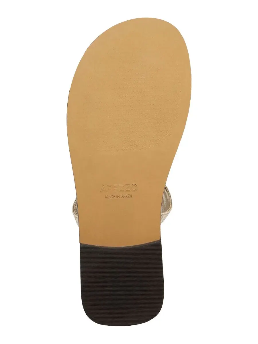 Сандалии Sophie Flat Sandal Arezzo — изображение 5 из 5, платиновый