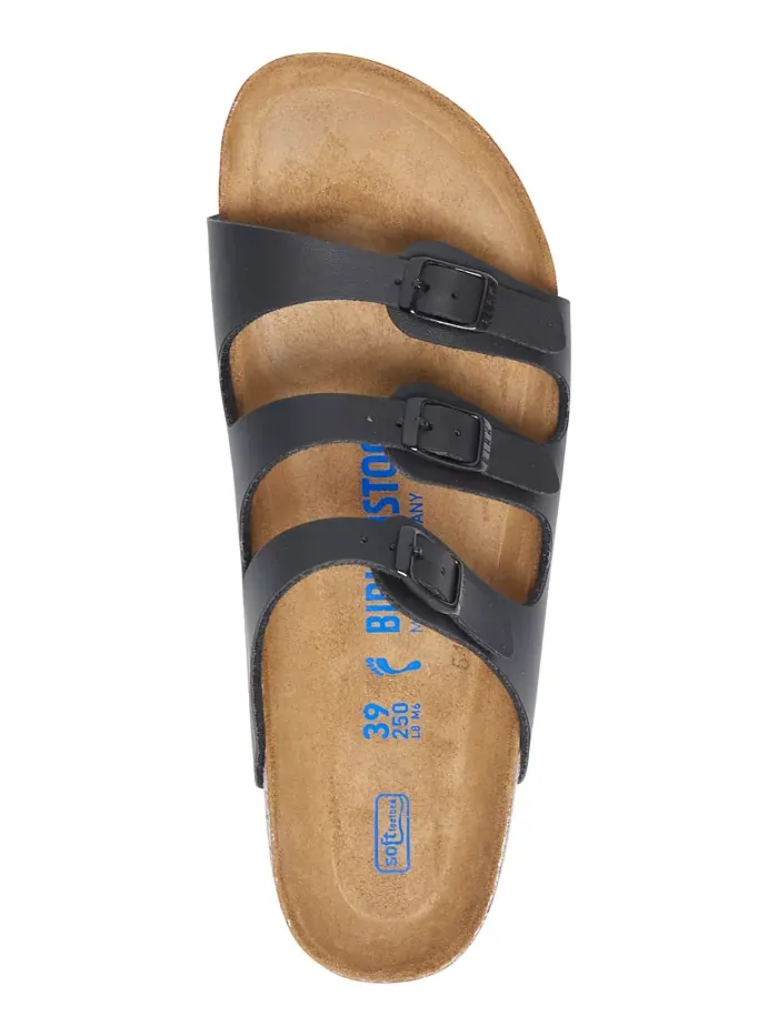 Женские сандалии Florida Birko-Flor Nubuck Soft Footbed от Finish Line Birkenstock — изображение 3 из 6, черный