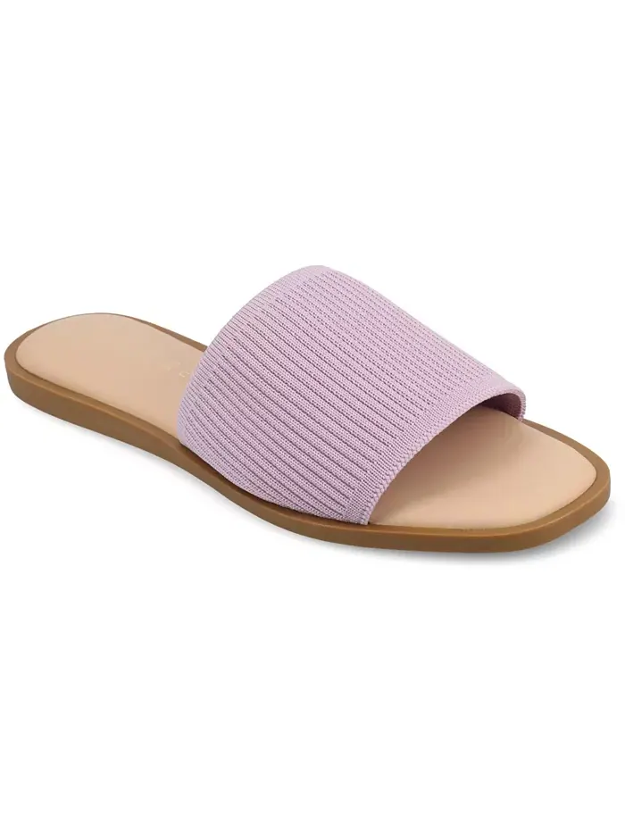 Женские сандалии Prisilla Single Band Slide Туфли на плоской подошве Journee Collection