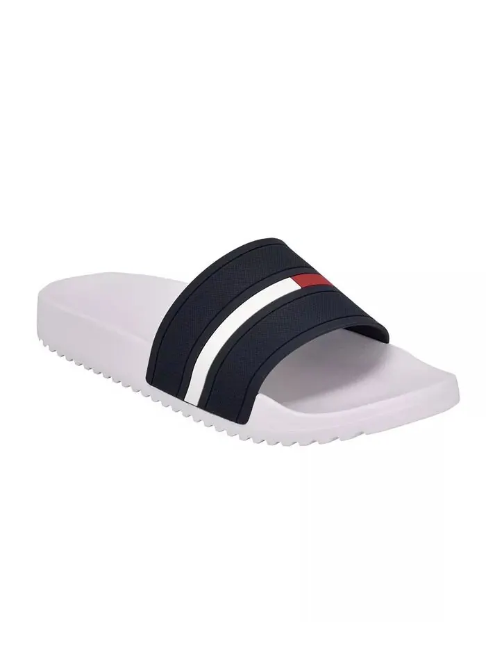 Мужские шлепанцы для бассейна с логотипом Redder Flag Tommy Hilfiger — изображение 1 из 1, белый