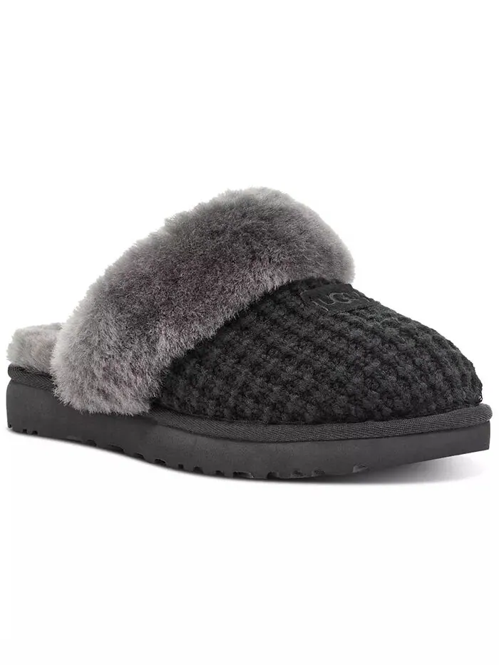 Уютные женские тапочки из искусственной овчины UGG® — изображение 1 из 5, черный
