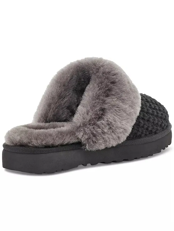 Уютные женские тапочки из искусственной овчины UGG® — изображение 3 из 5, черный