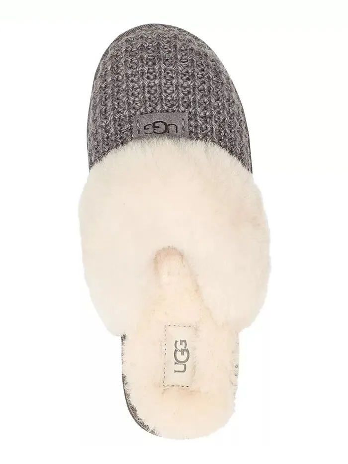 Уютные женские тапочки из искусственной овчины UGG® — изображение 4 из 5, темно-серый