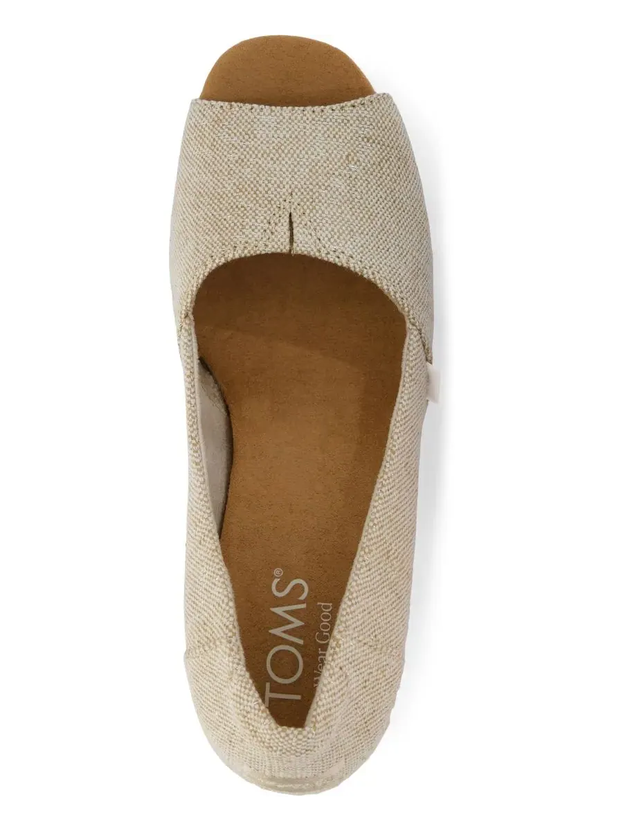 Женские сандалии на танкетке без шнурков Essential TOMS — изображение 4 из 5, шампань